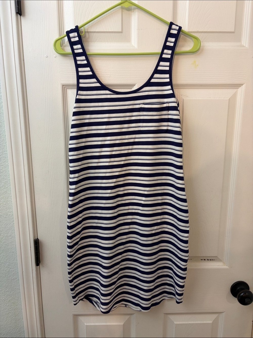 Jack Wills Navy and White Striped Tank Dress
